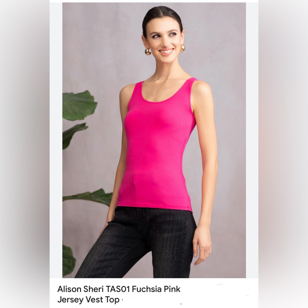 NWT Fuchsia Pink Jersey Vest Top XS